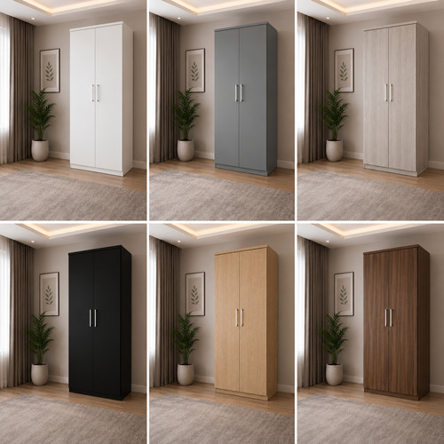 Modern double door wardrobe - modern,