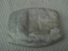 Vintage 1960s lined white - , faux