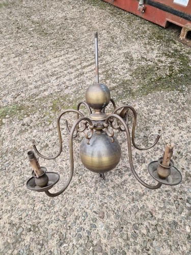 Large six branch brass - branch,