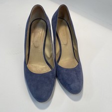 Hobbs Light Blue Suede Court