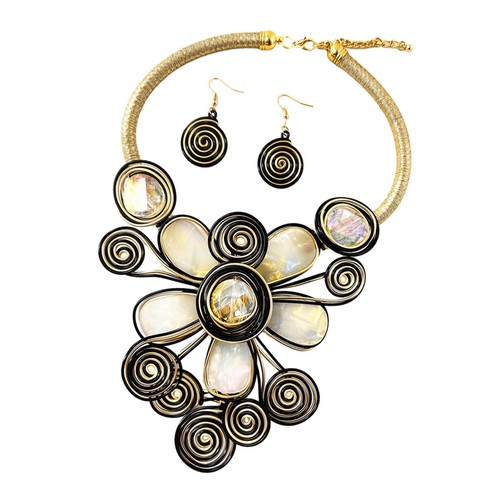 Necklace earrings set pendant - earrings, set,