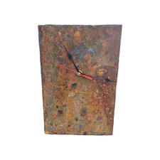 Wall Clock Rusty Metal