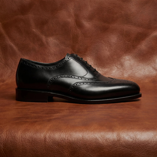 Black oxford full brogue - black,