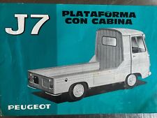 Peugeot J7 Car Range Info Sales Brochure Sheet Frameable In Italian?