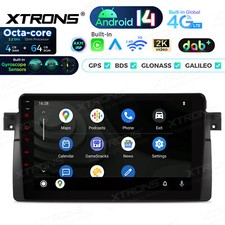 DAB+ CarPlay For BMW E46 Android Auto 14 Car Stereo GPS SAT NAV Radio Head Unit