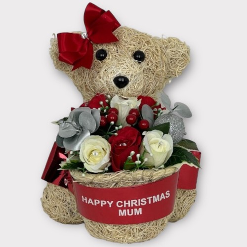 Artificial christmas grave pot - artificial,