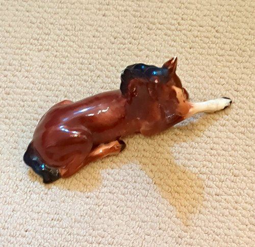 Hand painted ceramic reclining - hand,