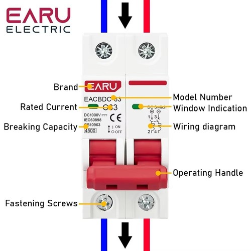 Circuit breaker 1000v 2 - circuit,