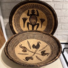 2 x Calabash Gourd Bowls Hand