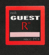 RUSH R30 CONCERT GUEST TOUR PASS  -  MINT