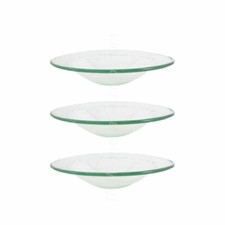 3 Replacement Glass Dish Bowl for Home Fragrance Oil Burner Wax Melt Aroma Lamp