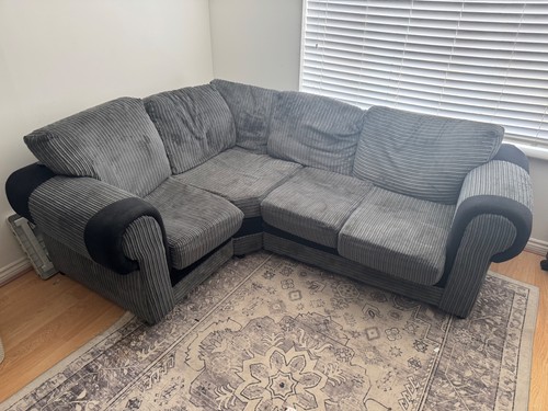Grey used corner sofa - grey,
