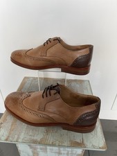 hudson london Men’s Brown Leather Brogues Uk 9 Eu 43 Excellent Condition