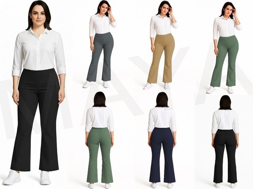 Girls sturdy jersey trousers - girls,