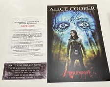 Alice Cooper Hand Signed