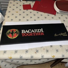 BACARDI Rubber bar mats drip mat bar runner spill mat beer coasters