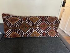 Turkish Kilim Lumbar Cushion Cover Huge Sofa Floor Bench Traditional 135 X 60 cm