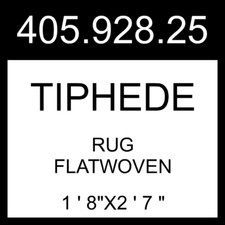 IKEA TIPHEDE Rug Flatwoven Natural/black  1 ' 8"x2 ' 7 " 405.928.25