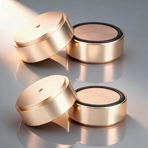 4pcs aluminum alloy hifi - aluminum,