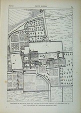 Old Antique Print Edinburgh