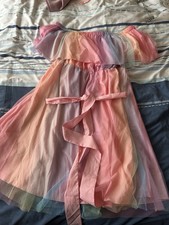 Jorcess Curve Pastel Rainbow Dress Shein 0XL