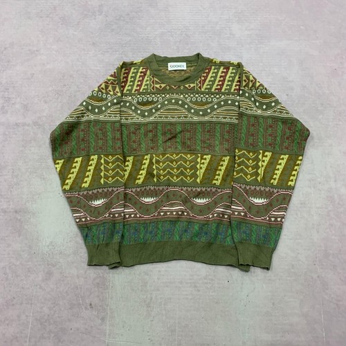 Vintage abstract knitted
