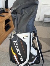 Cobra Vessel Golf Tour Bag 6-Way Divider, White/Black/Orange/Gold