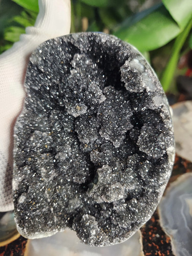 Large druzy black - large,