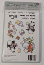 Polkadoodles Stamps - PD8127 Hoppy Birthday Gorgeous Lamb and Bunny Stamp Set