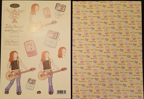 Jolly nation decoupage sheet - jolly,