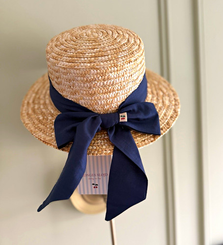 Konges sløjd straw boater hat - konges,