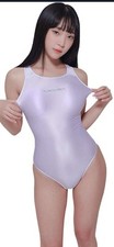 LEOHEX Sexy Satin High Glossy Bodysuit Shiny Leotard One-Piece swimsuit Japan
