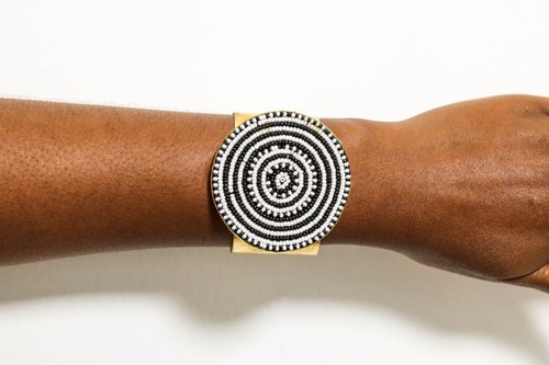 Handmade brass bracelet with