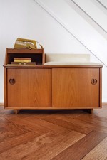 Fabulous Chippy Telephone Table & Seat with pull-out 'Memory Slide'