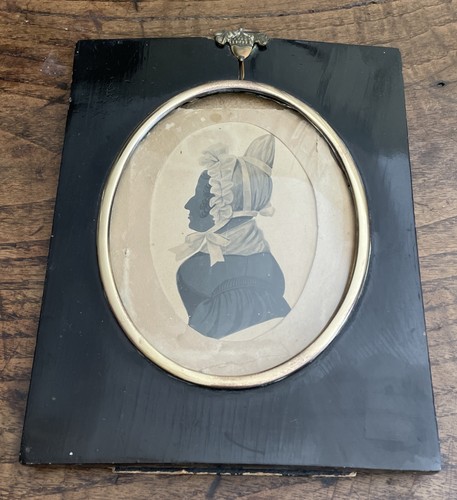 Antique portrait silhouette - antique,