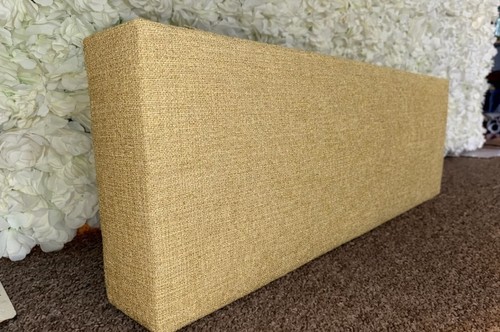Gold sand chenille linen - sand,