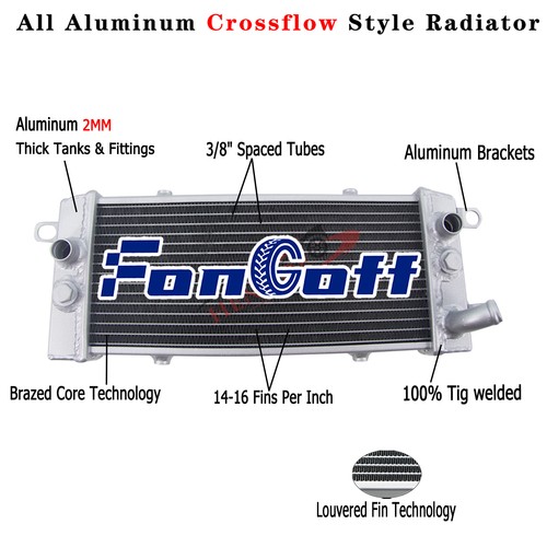 Aluminum cooling radiator fit - aluminum,