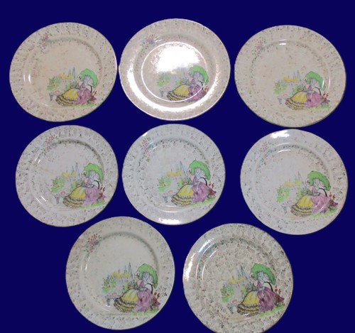Vintage crinoline lady china - crinoline,