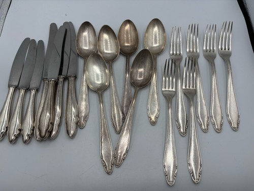 Vintage silver plated cutlery - silver,