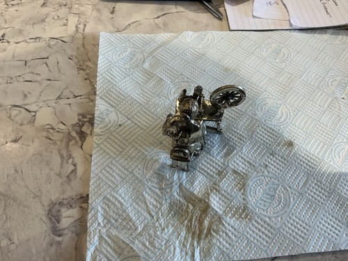 Pewter plated figurines - pewter,