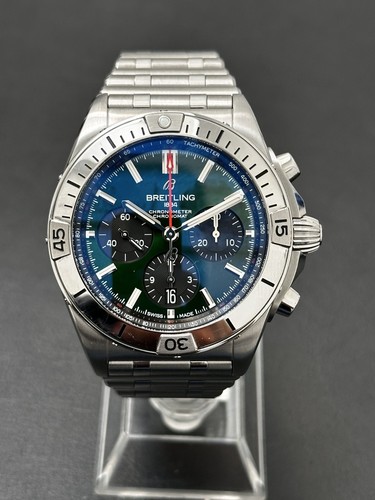 Breitling chronomat green dial - breitling,