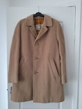 Mens vintage Aquascutum camel overcoat.  Rare. Large. Excellent condition.
