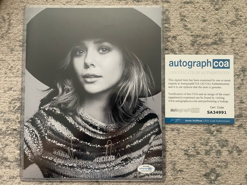 Elizabeth olsen signed 10x8 - olsen,