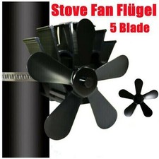 Fire Heat Black Wood Stove Fan