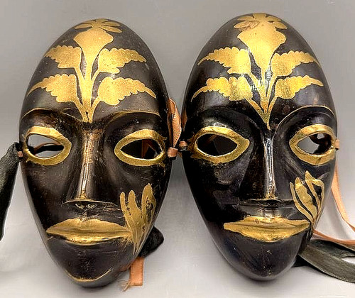 Set vintage solid brass - set, of