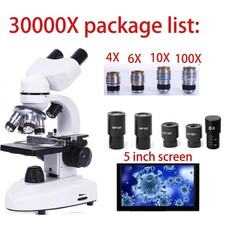 High-Magnification Digital Microscope – Compound Lab Scope with HD Displa