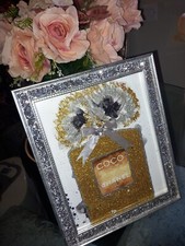 HOME DECOR SILVER GOLD BOTTLE