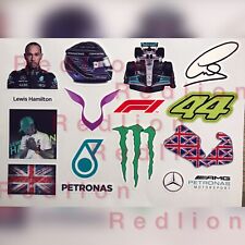 Lewis Hamilton Racing F 1 Stickers  Helmet, Logo, Number ..
