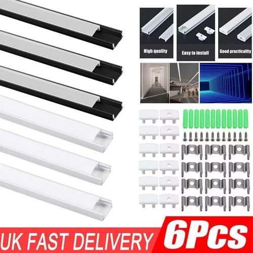 6pack led aluminium - aluminium, channel