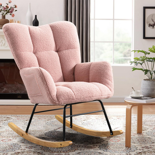 Teddy fabric rocking chair - teddy,